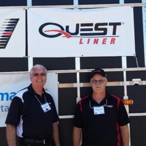 Ron Wiebold (left), Quest Liner Blue Grass, IA terminal Time in industry: 15 years, Time with Quest Liner: 14 years Jeff Barnett, Quest Liner Ottumwa, IA terminal Time in industry: 16 years, Time with Quest Liner: 8 years